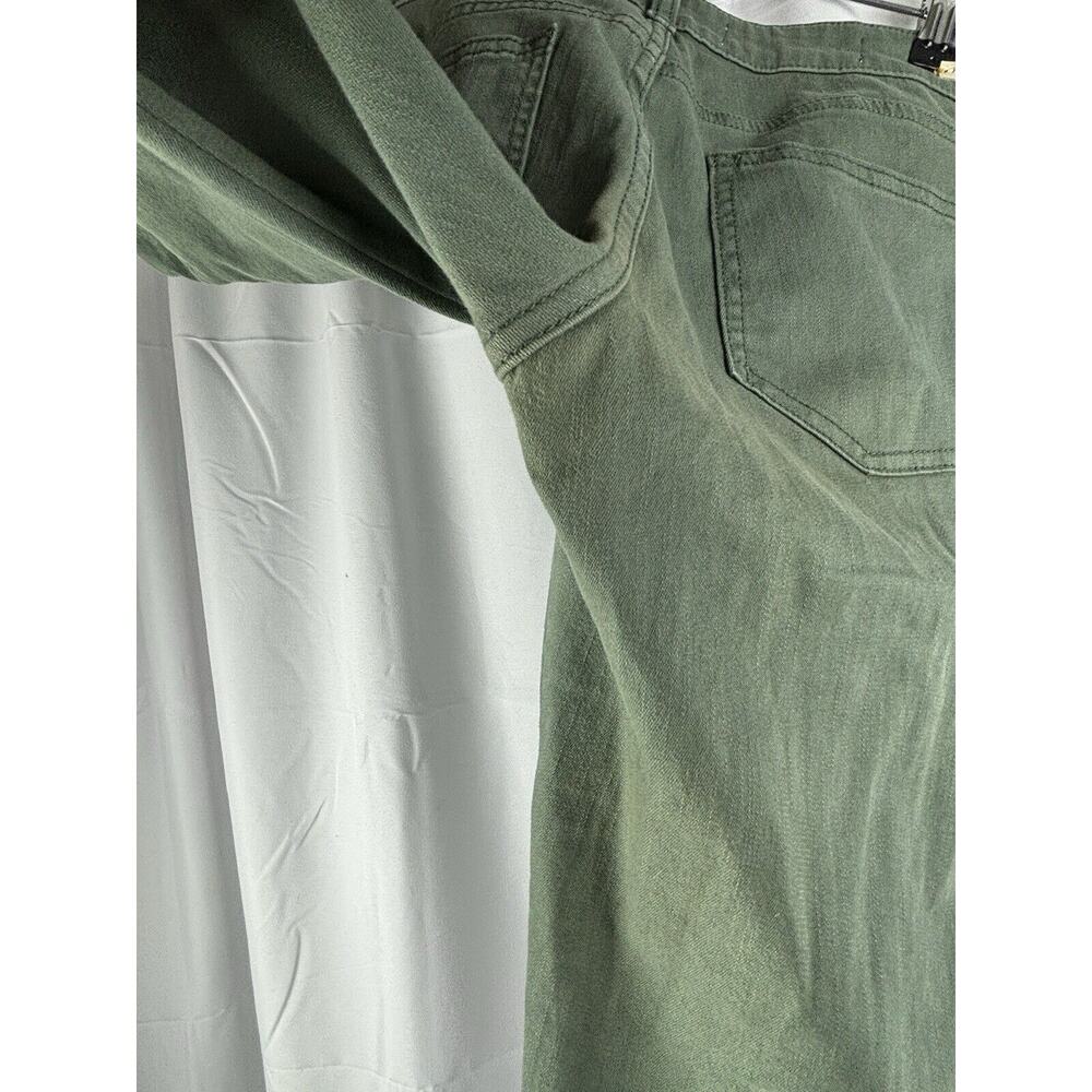 Pilcro And The Letterpress Stet Fit Skinny Jeans Size 29 Green Slit Ankle Casual - Picture 11 of 12